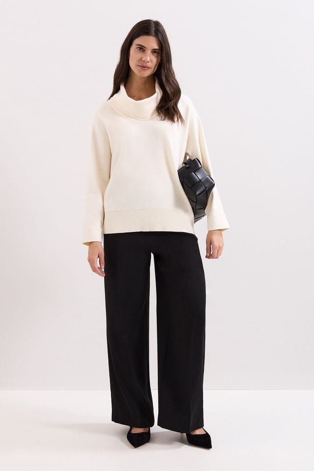 Phase Eight Phase Eight Women's Rosalie Cowl-Neck Knit Jumper in Off-White - 2