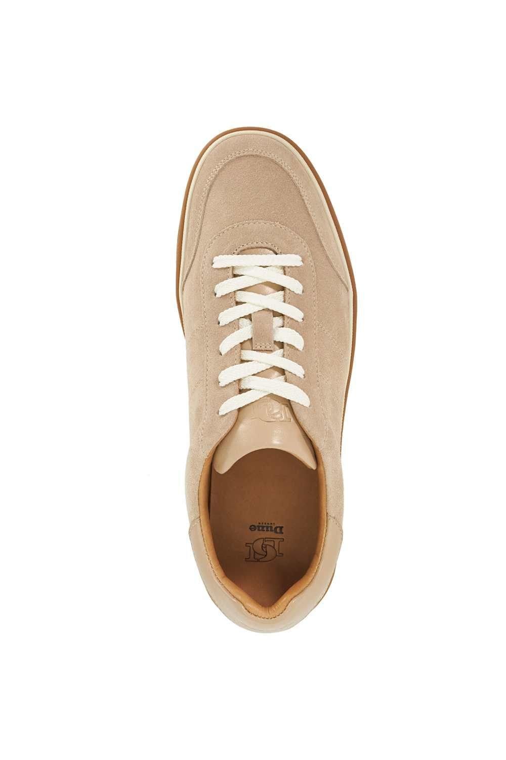 Dune London Dune London Men's 'Tony' Suede Trainers in Natural - 4