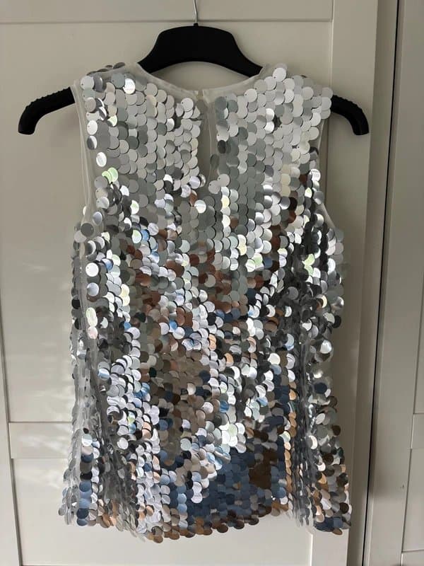 Never Fully Dressed Sequinned top