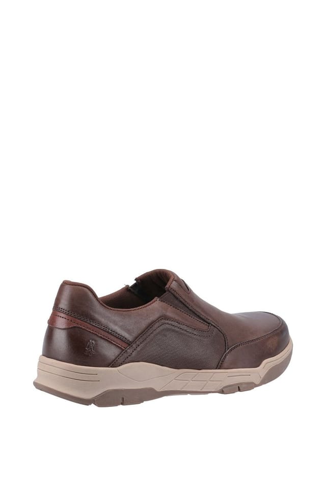 Hush Puppies Hush Puppies Men's 'Fletcher' Smooth Leather Slip On Shoes in Dark Brown - 2