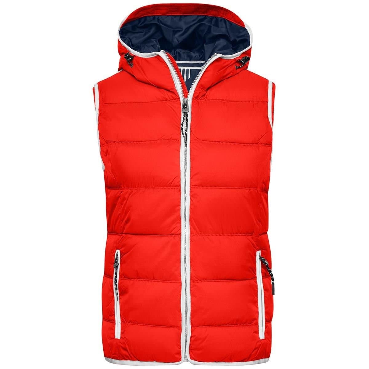 James and Nicholson James and Nicholson Women's Maritime Gilet in Red