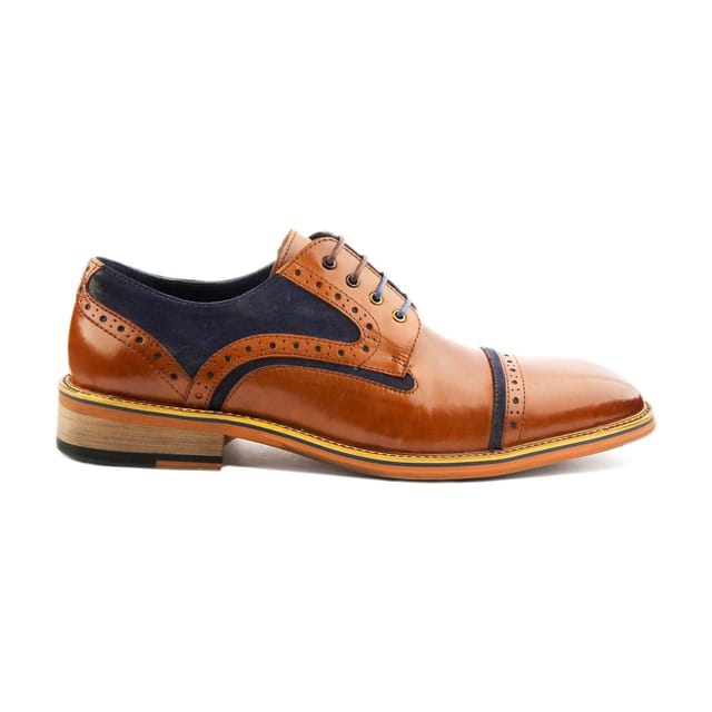 JUSTINREESS ENGLAND JUSTINREESS ENGLAND Men's 'Dennis' Leather Shoes in Brown - 2