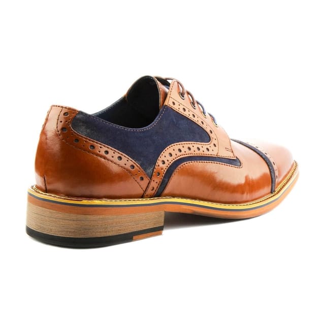 JUSTINREESS ENGLAND JUSTINREESS ENGLAND Men's 'Dennis' Leather Shoes in Brown - 3