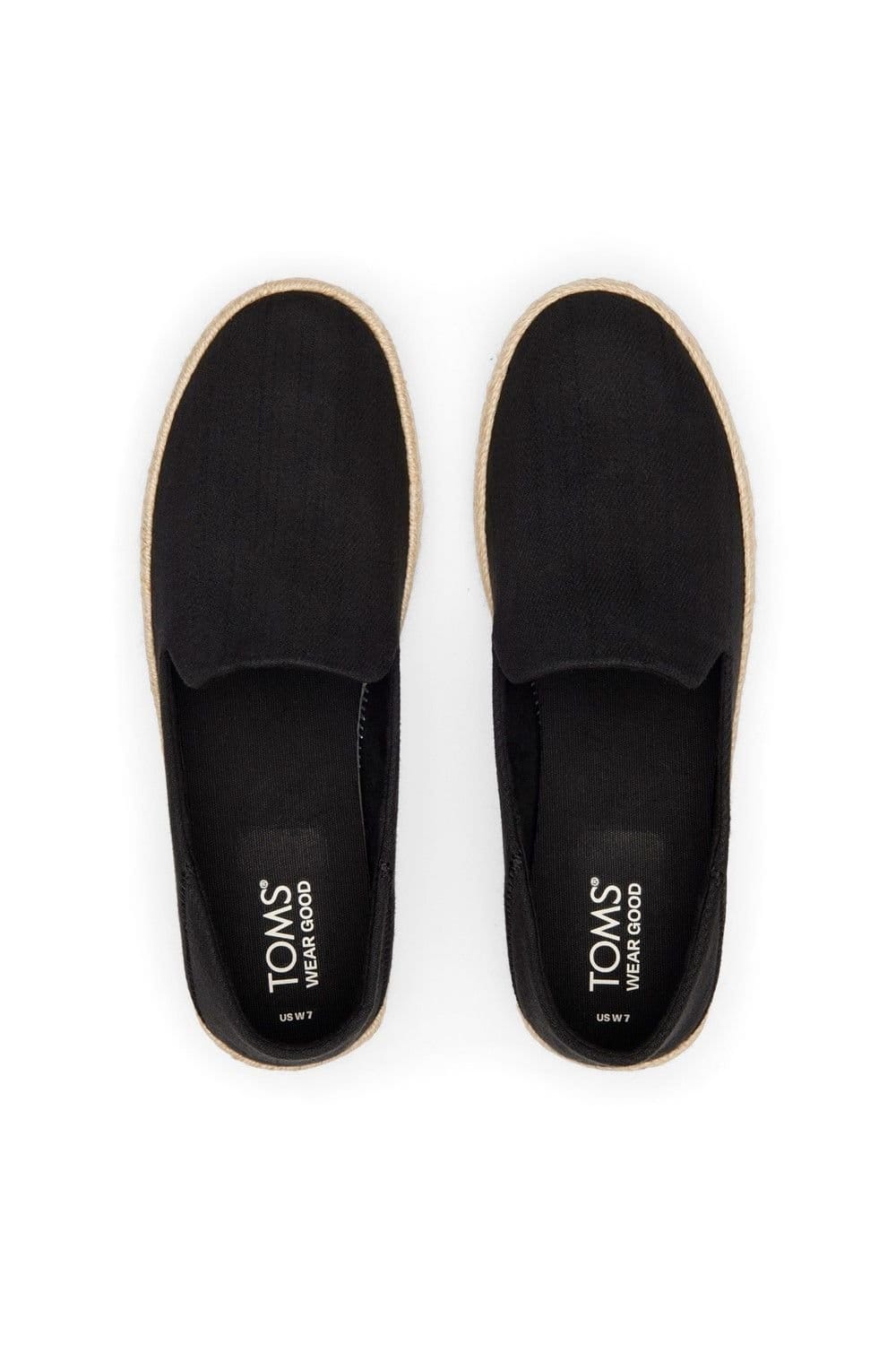 TOMS TOMS Women's Carolina Slip On Shoe in Black - 4