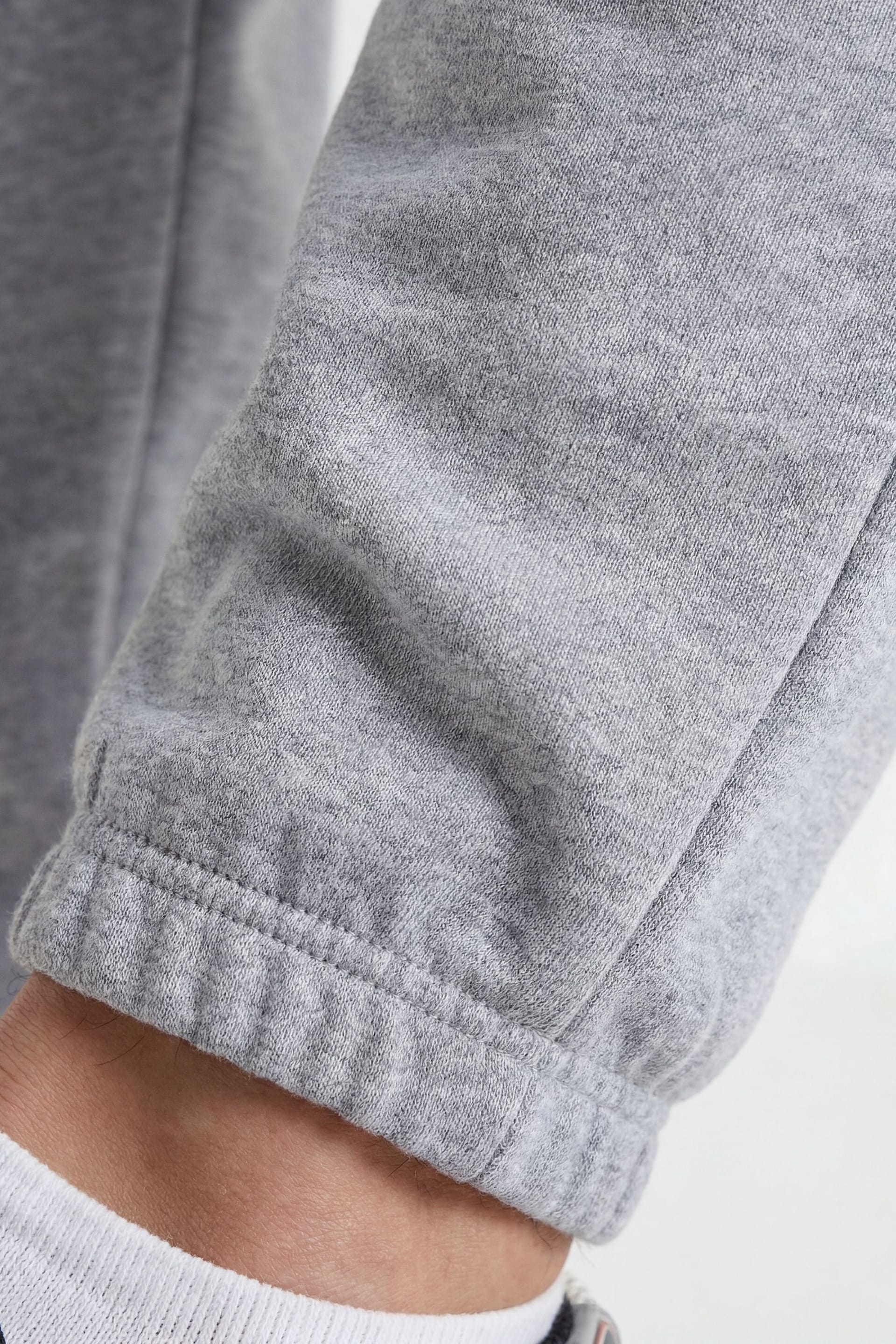 CICAY CICAY Men's Elastic Hem Joggers - Cotton Blend Tapered Fit in Mid Grey - 4