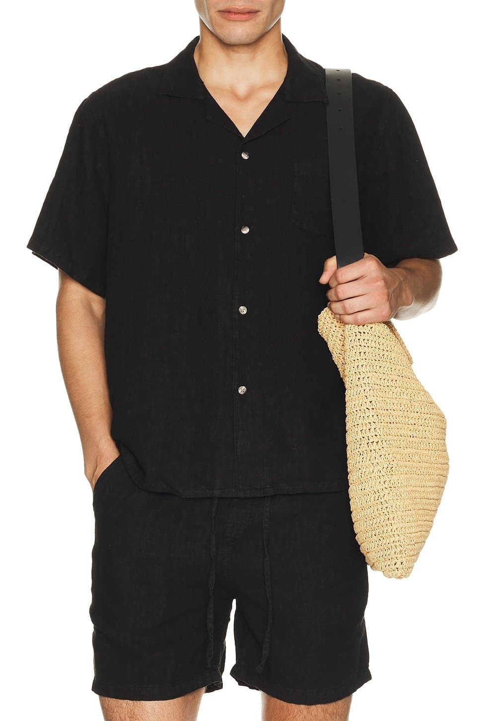 revolve Linen Camp Shirt