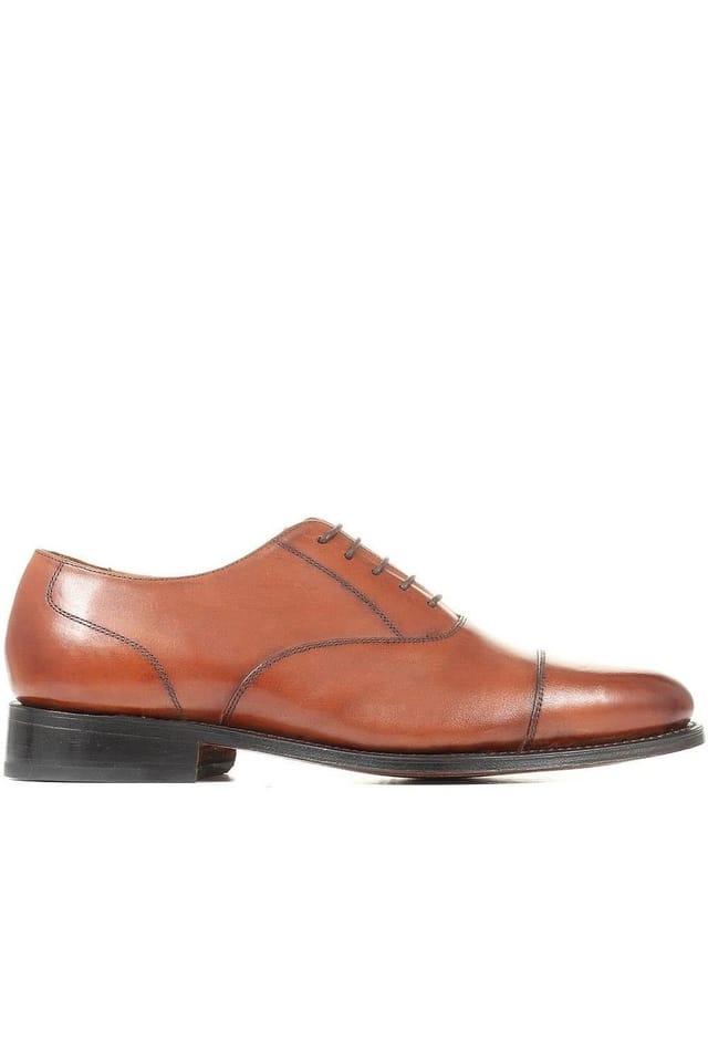 Jones Bootmaker Jones Bootmaker Men's Barnet Goodyear Welted Leather Oxford Shoes in Brown - 2