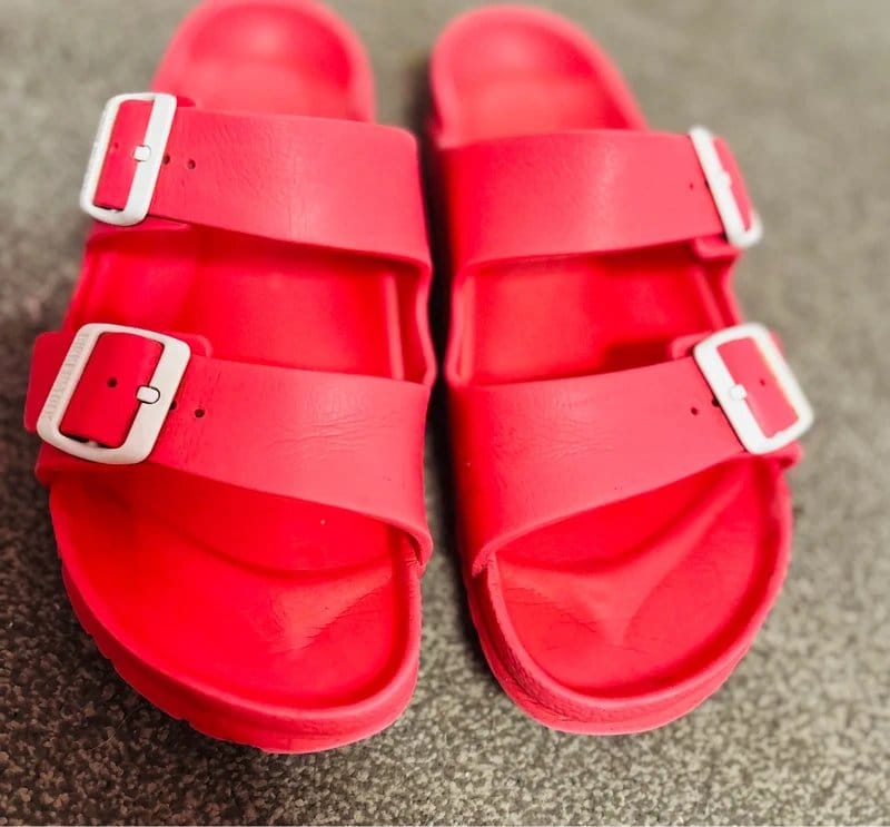 Birkenstock Birkenstock cute coral pink Eva holiday party festival holiday beach 8/41 same day post - 1