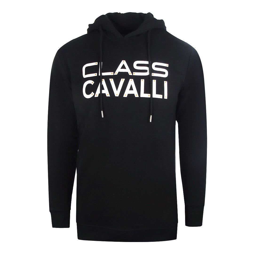 Cavalli Class Cavalli Class Men's Reverse Logo Black Hoodie - 2