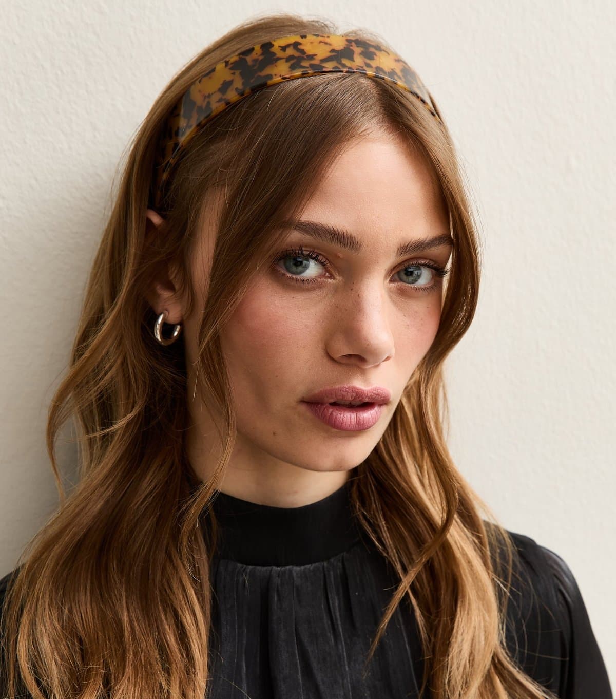 New Look Brown Tortoiseshell Effect Resin Headband New Look