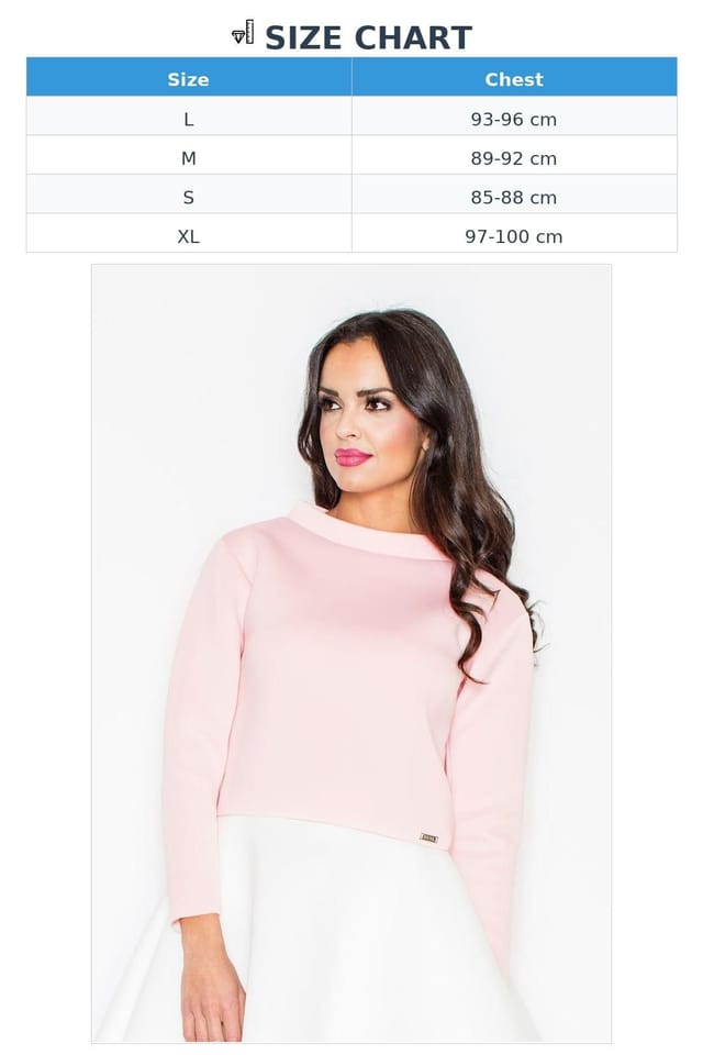 Love Lace Love Lace Women's Neoprene Long Sleeve Overhead Blouse in Pink - 3
