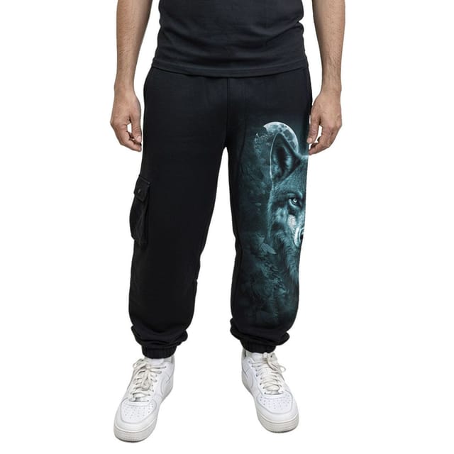 Spiral Direct Spiral Direct Men's Forest Guardians Cargo Jogging Bottoms in Black - 3