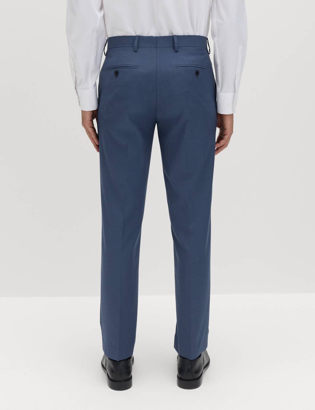 Marks & Spencer M&S Slim Fit Stretch Ultimate Suit Trousers Light Airforce - 4