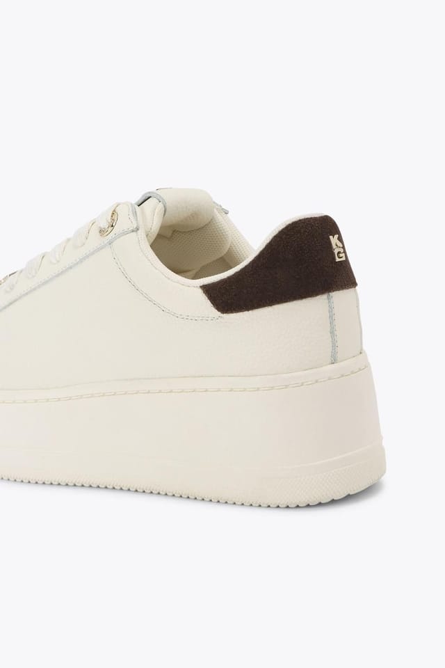 KG Kurt Geiger KG Kurt Geiger Women's 'Logic' Leather Trainers in White - 3