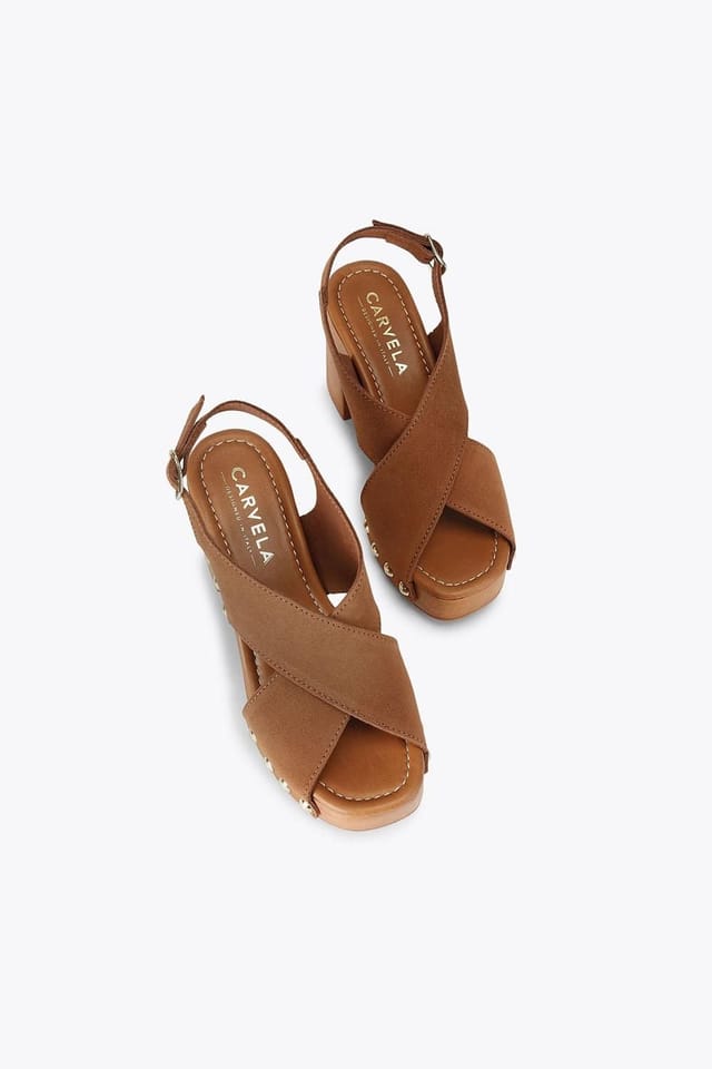 Carvela Carvela Women's 'Lava Sandal' Leather Sandals in Tan - 2