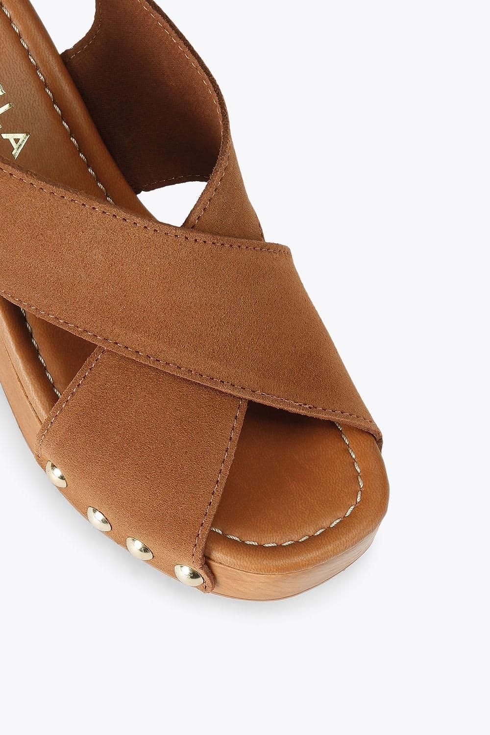 Carvela Carvela Women's 'Lava Sandal' Leather Sandals in Tan - 4