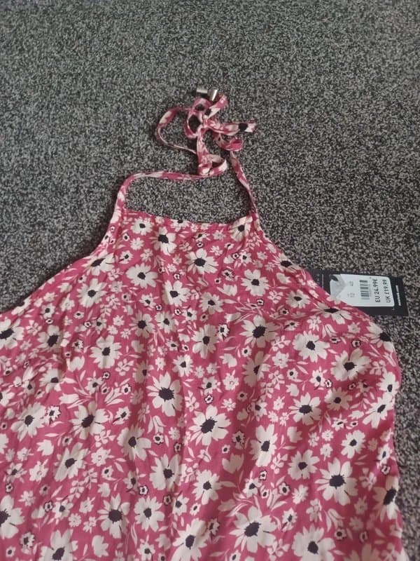 New Look Pink floral jumpsuit