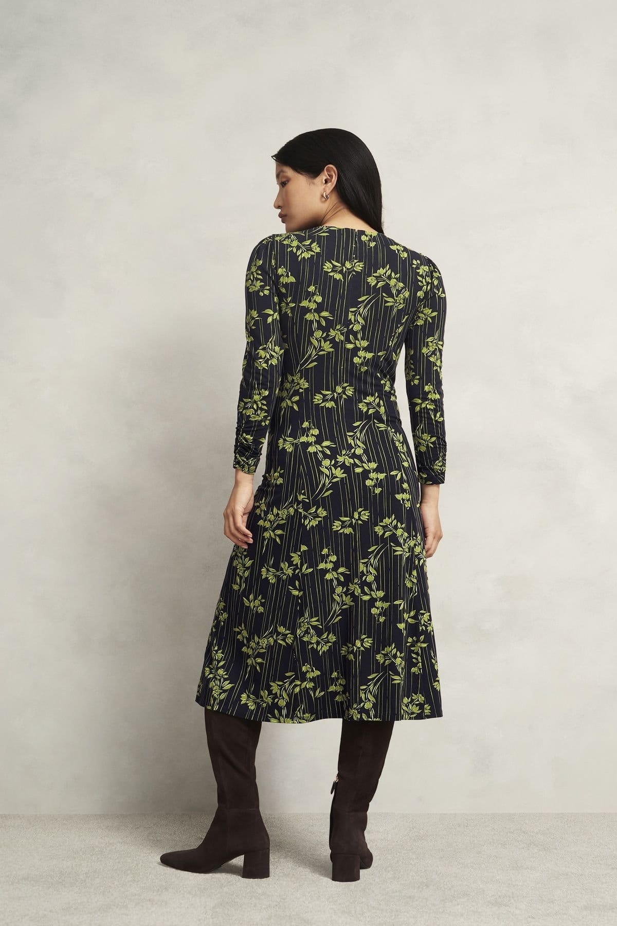 Hobbs London Hobbs London Women's Alison Jersey Dress in Dark Navy - 4