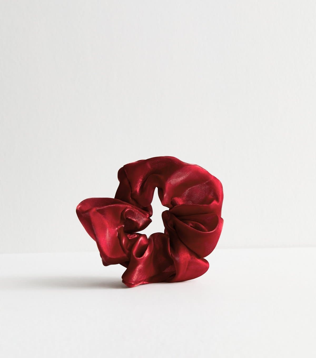 New Look Burgundy Organza Scrunchie New Look