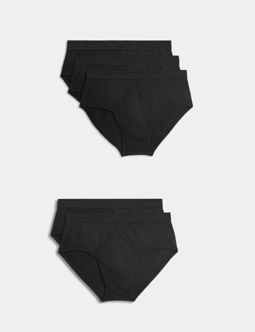 Marks & Spencer M&S 5 Pack Essential Cotton Briefs Black