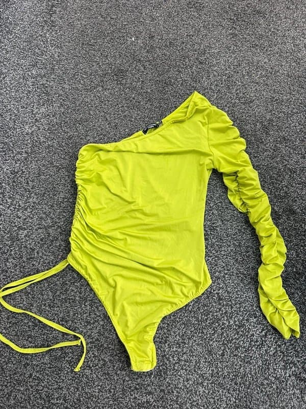 PrettyLittleThing Green bodysuit