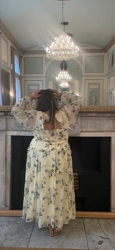 ASOS Yellow maxi dress