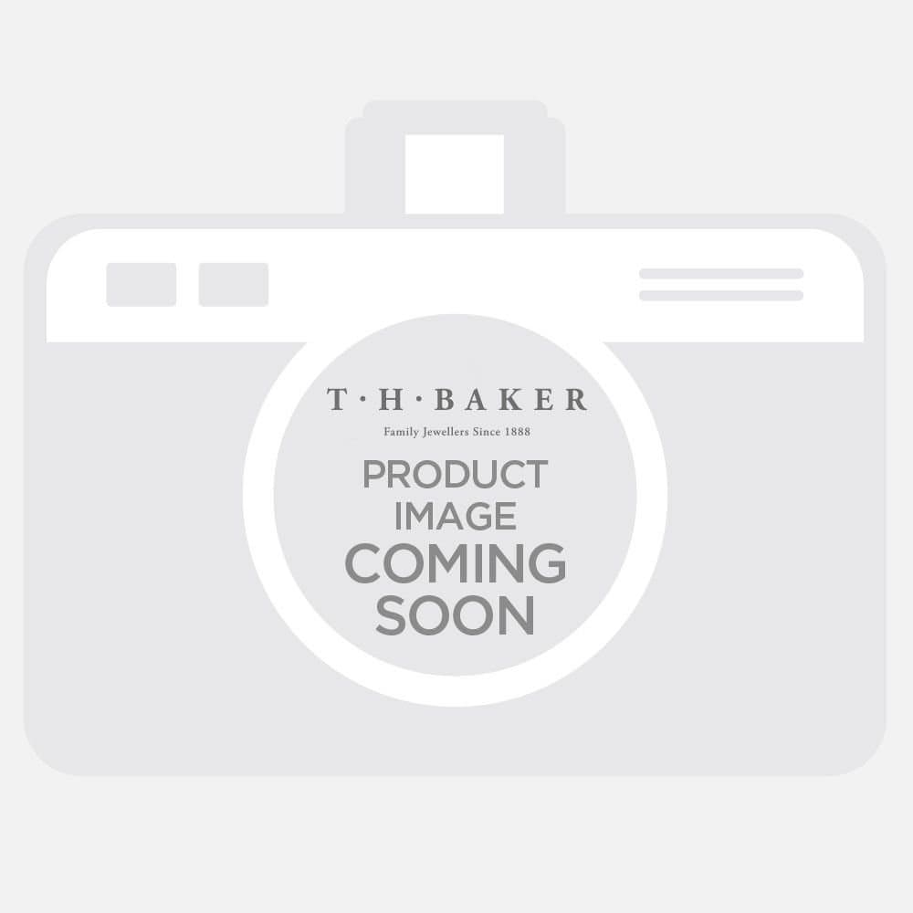 T.H.Baker T.H.Baker Women's 9ct Yellow Gold Snake Skin Textured Open Circle Necklace GP2292 GN184