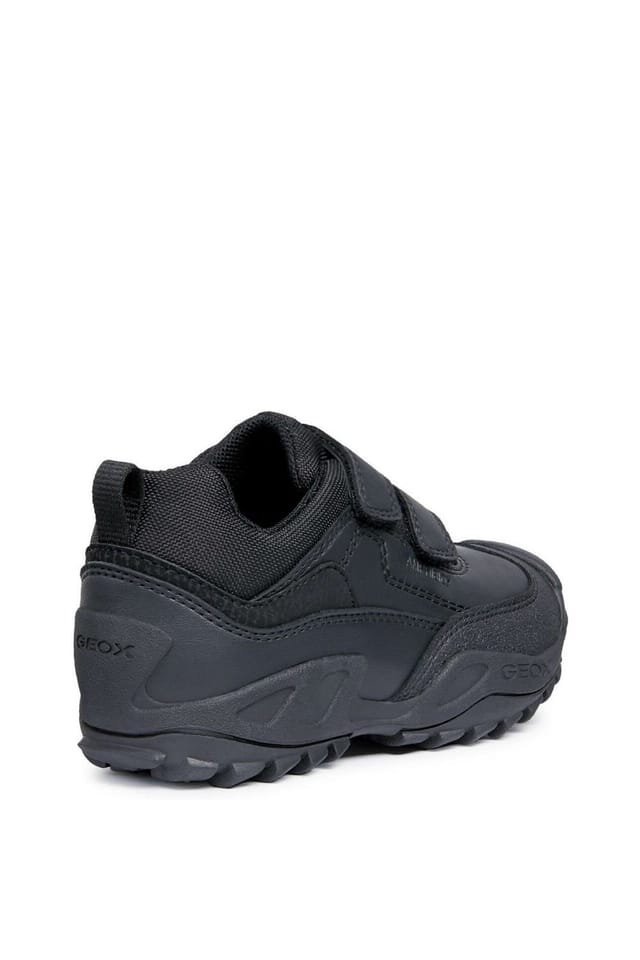 Geox Geox Men's J New Savage Boy B A Waterproof Touch Fastening Trainer in Black - 2