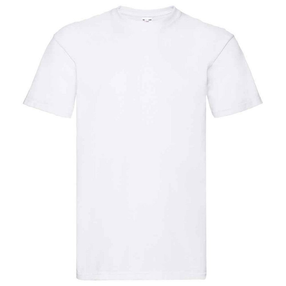 Fruit Of The Loom Fruit of the Loom Men's Super Premium Plain T-Shirt in White - 2