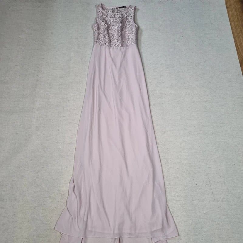TFNC London TFNC London - Blush Pink Lace Bodice Maxi Dress - Size 8