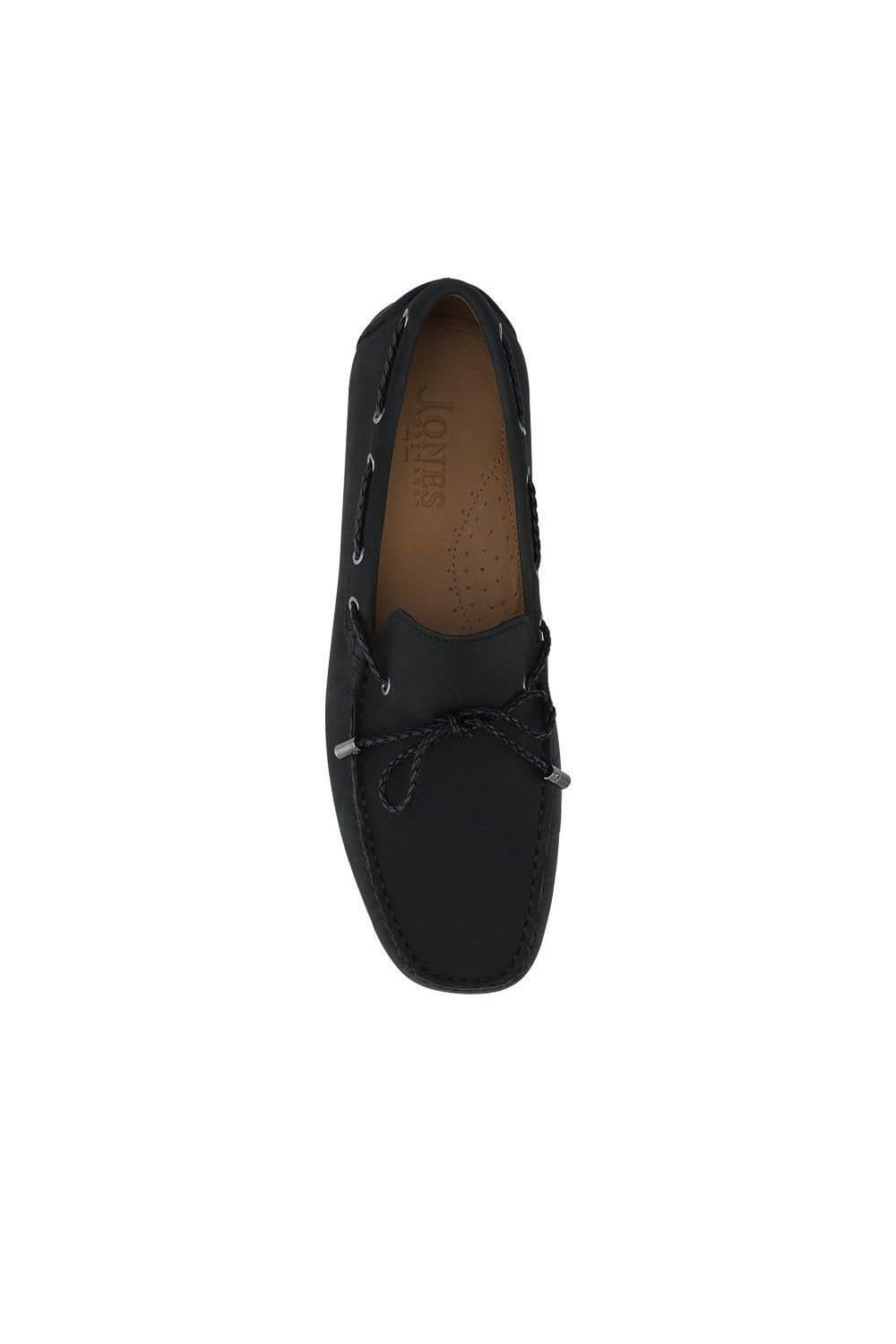 Jones Bootmaker Jones Bootmaker Men's Pedro Leather Tasselled Loafers in Black - 4