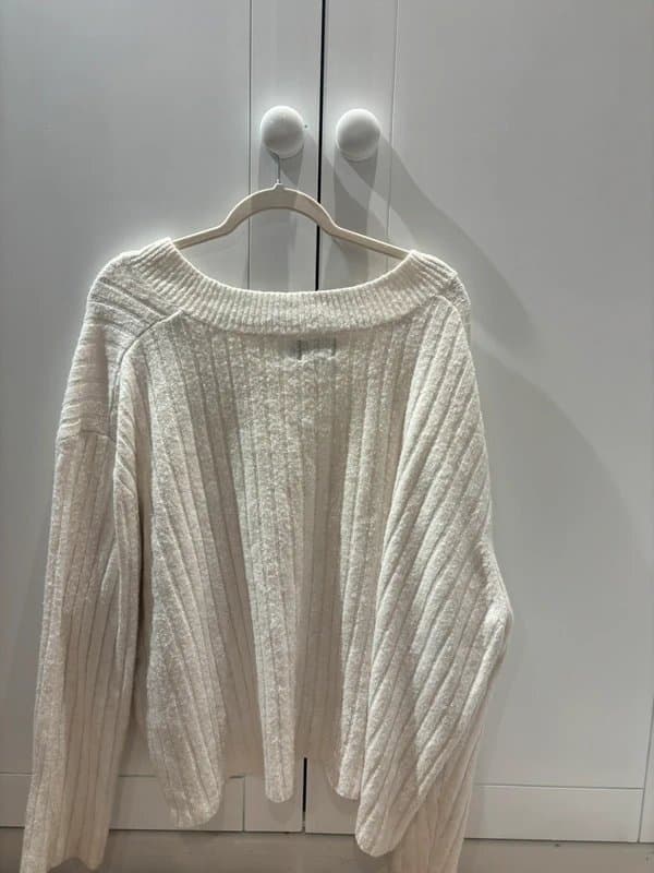 ASOS Design Oversized cream knit sweater