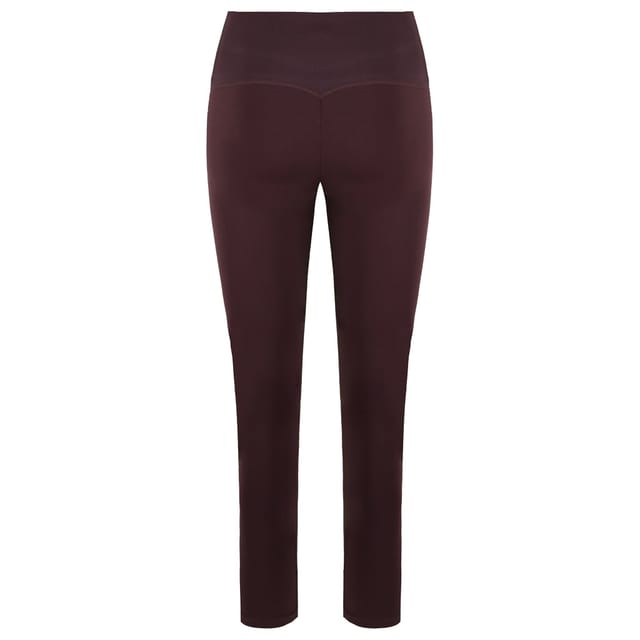 Gymshark Gymshark Women's Whitney Simmons Rib Waist Chocolate Leggings in Brown - 3