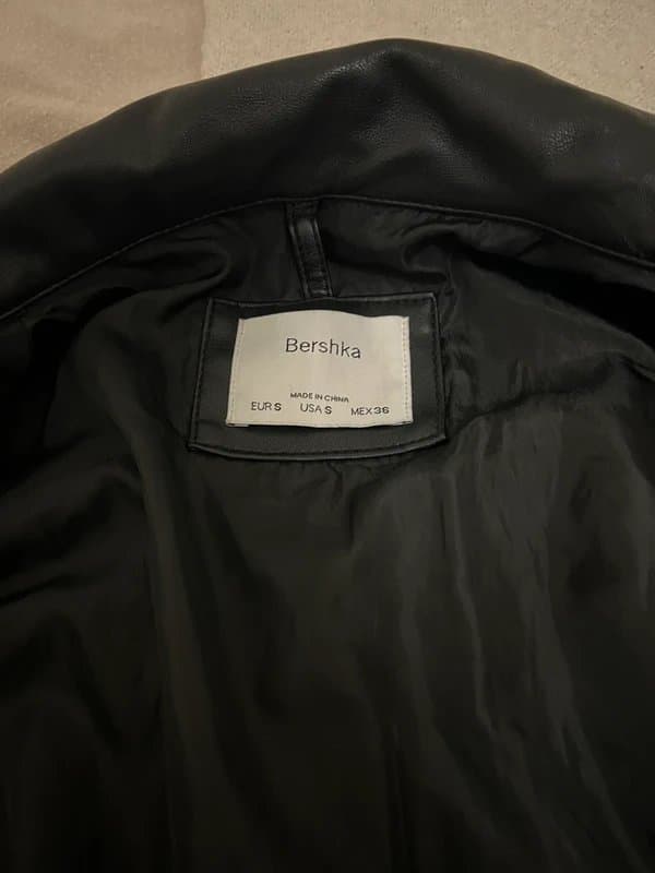 Bershka Bershka Faux Leather Blazer