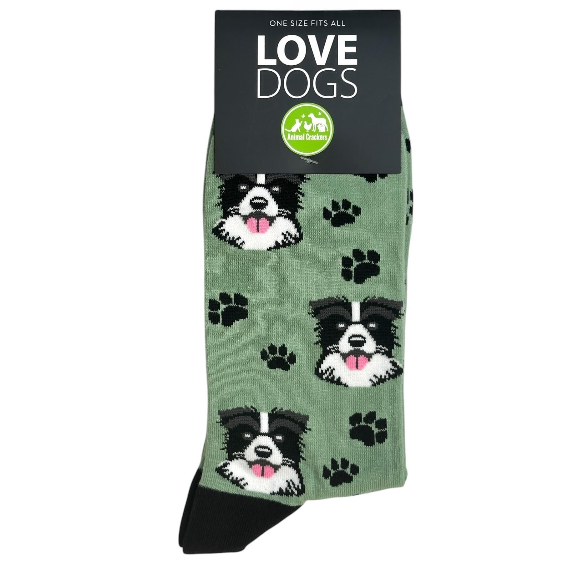 Animal Crackers Men's Border Collie Socks