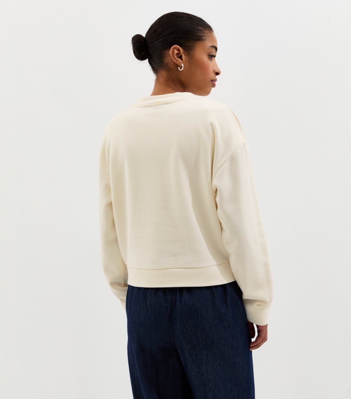 New Look Women's Cream Sweatshirt Cardigan New Look - 4