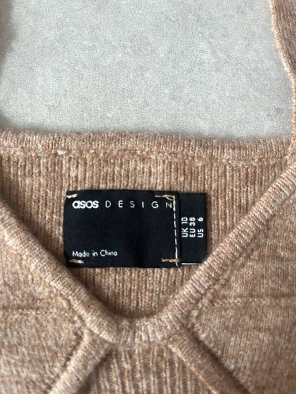 ASOS Design ASOS design knitted bralet in camel