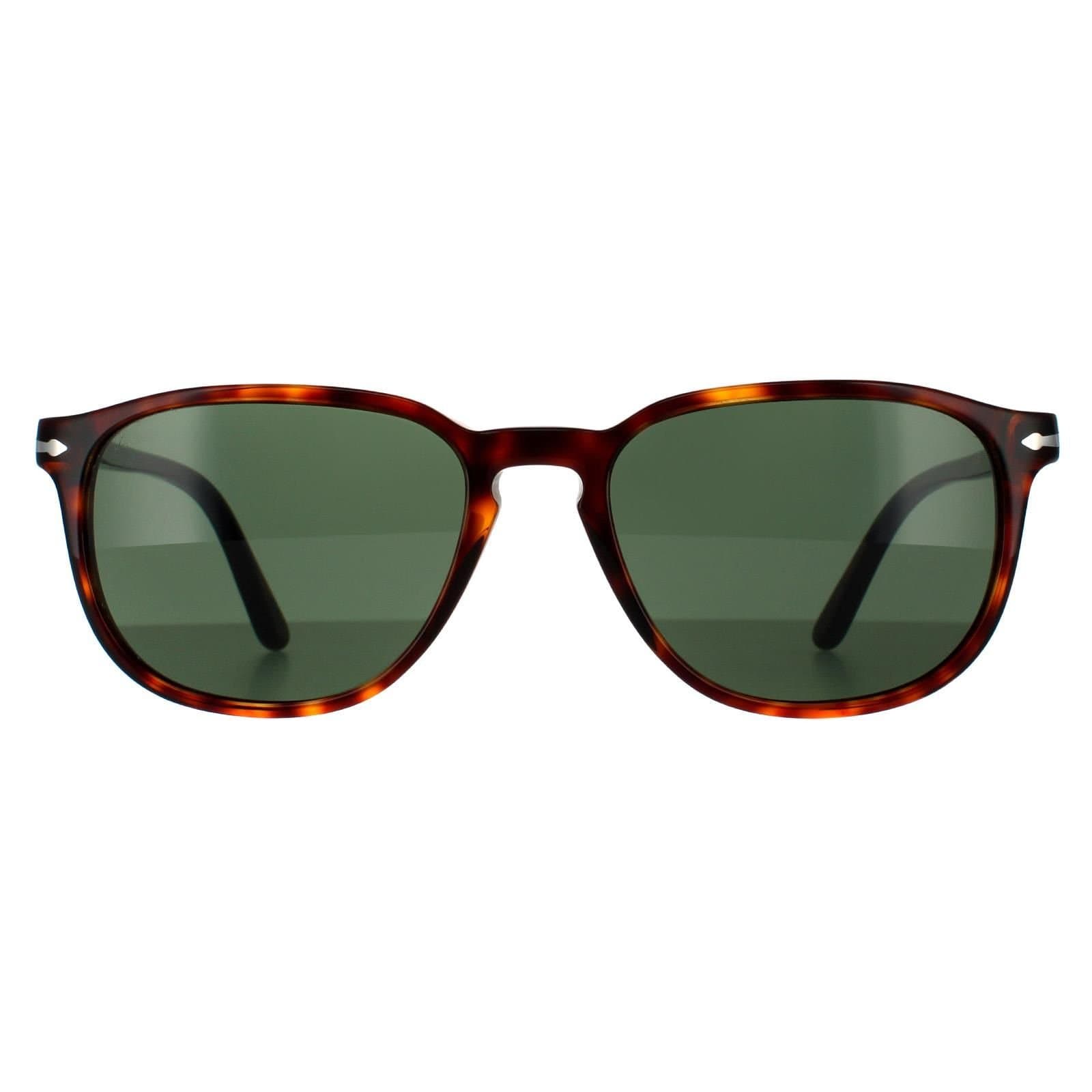 Persol Persol Men's Square Havana Green PO3019S Sunglasses in Brown