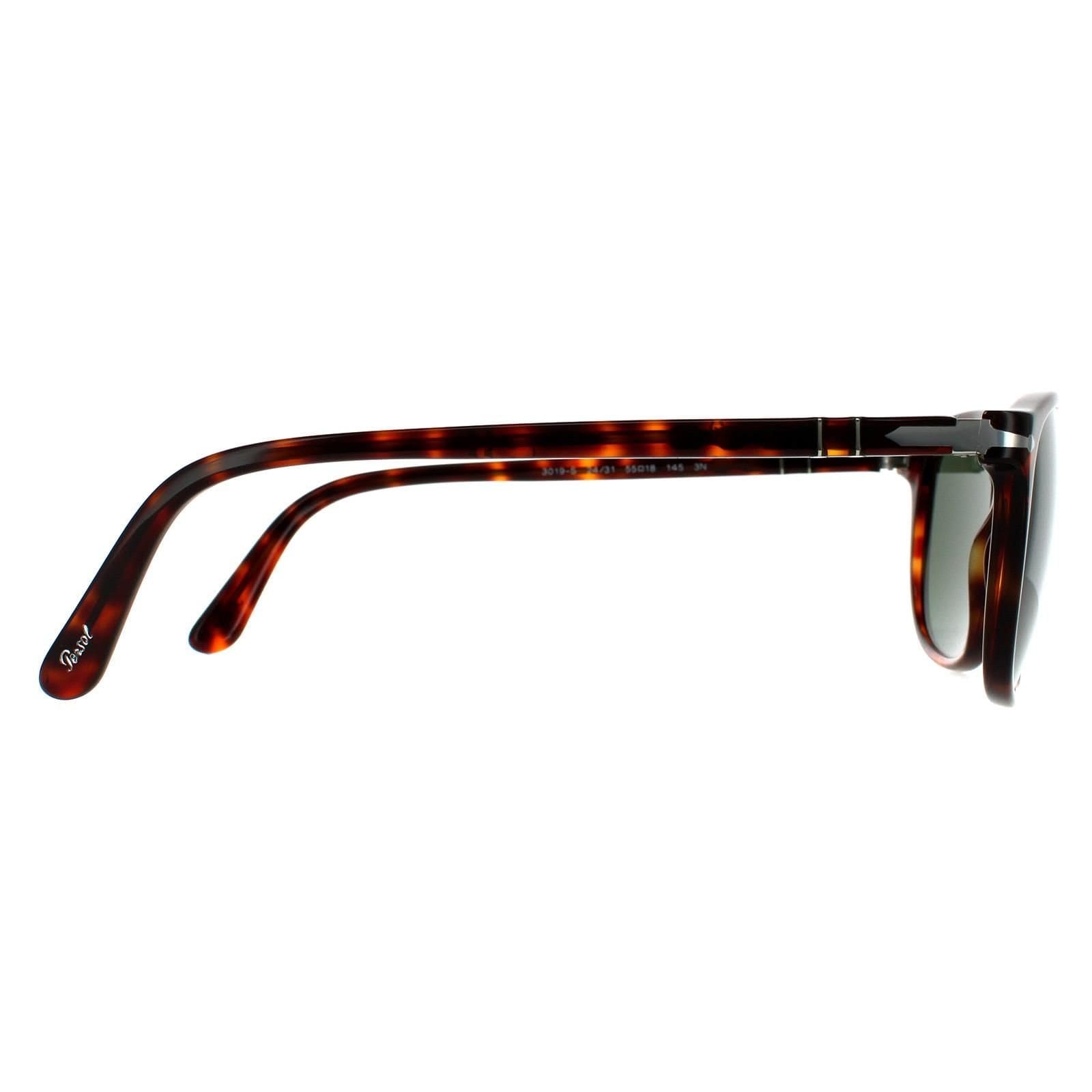 Persol Persol Men's Square Havana Green PO3019S Sunglasses in Brown - 4