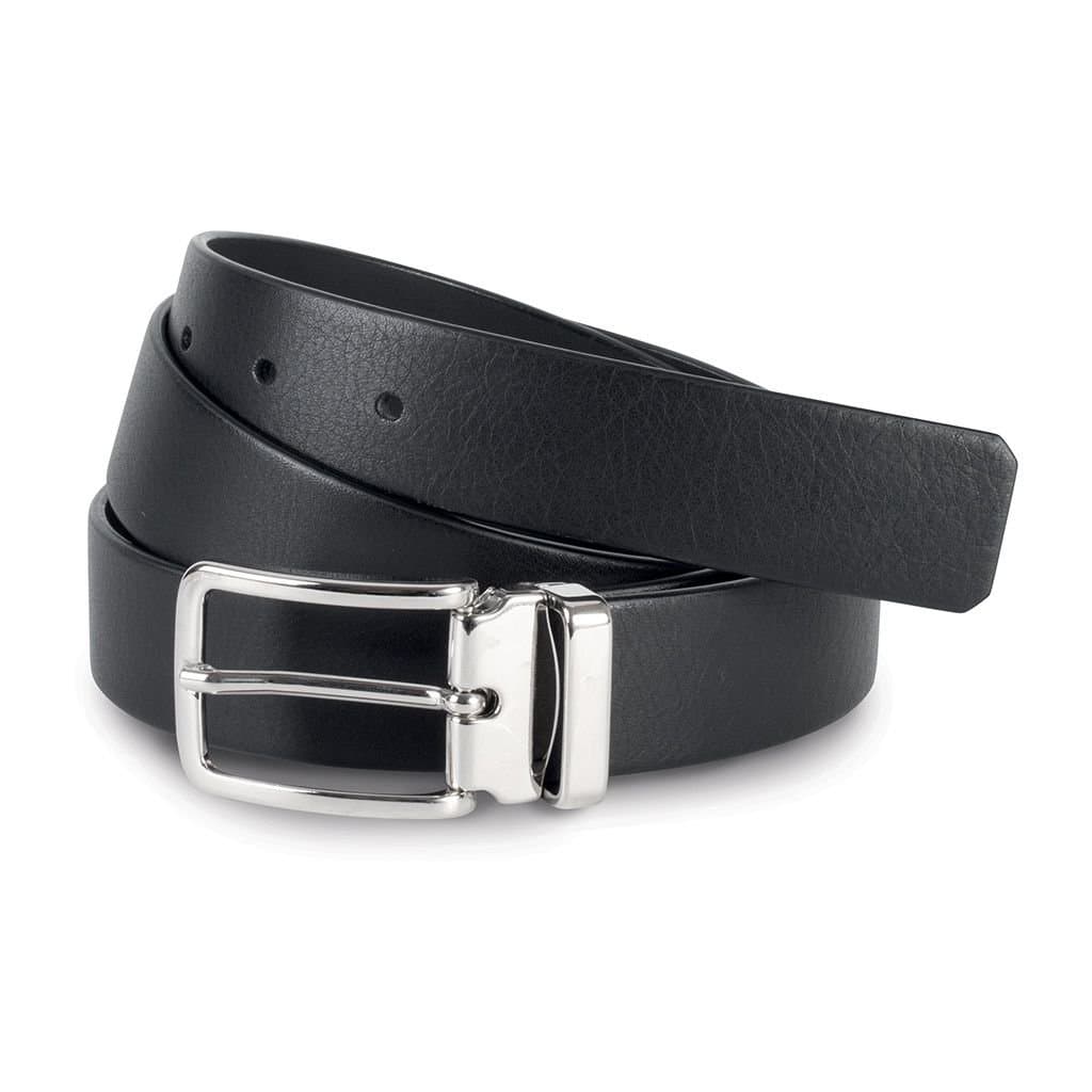 K-UP K-UP Men's Classic Leather Belt in Black