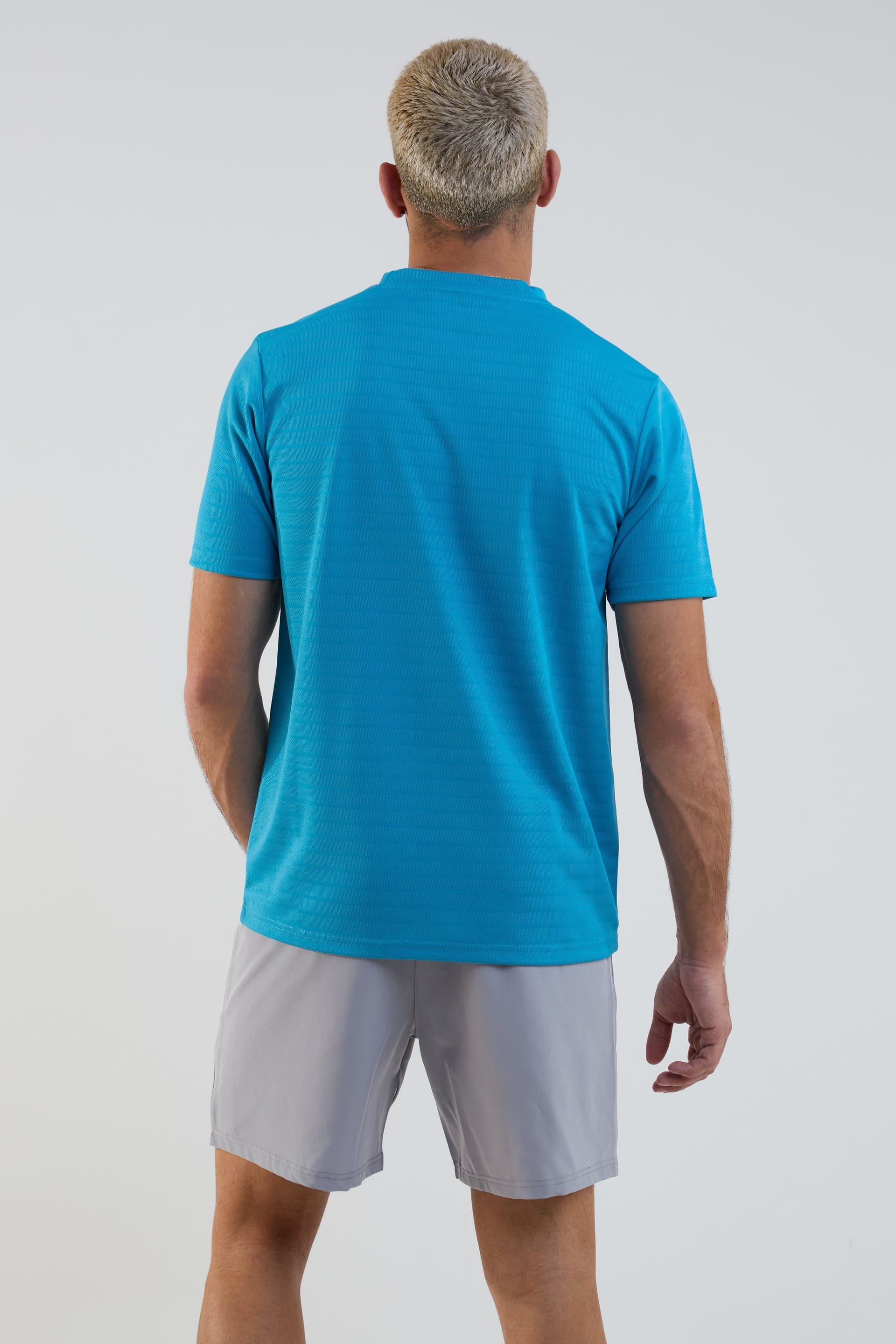 BCouture BCouture Men's Gym Shorts & T-Shirt Set in Blue - 4