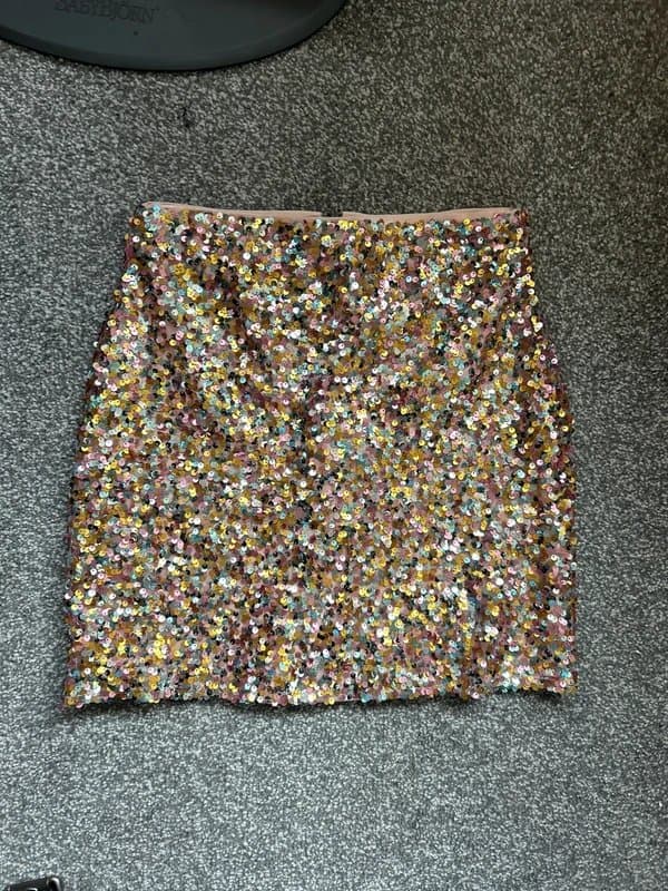 ASOS Design Sequin skirt