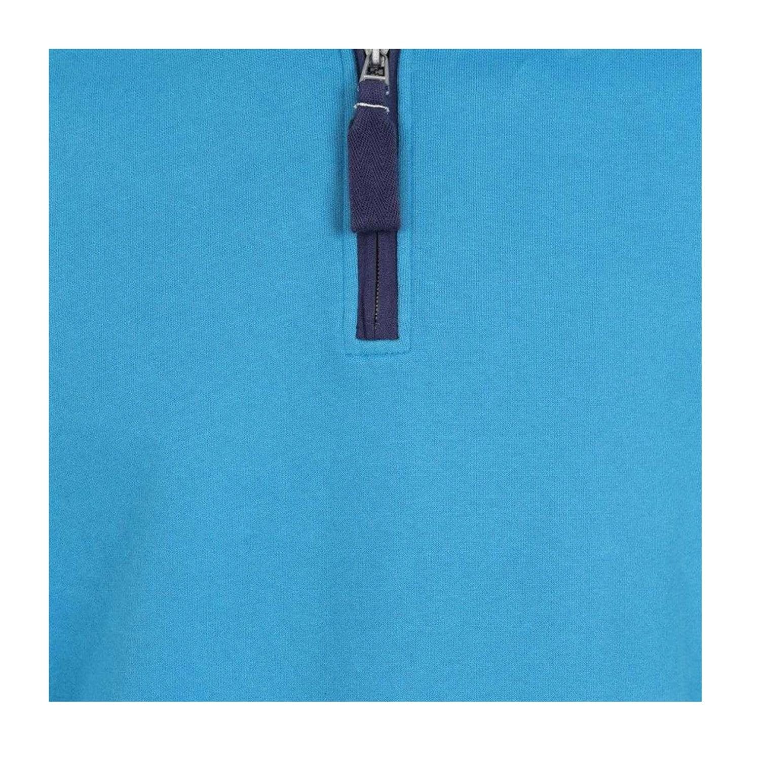 Lazy Jacks Lazy Jacks Women's Soft Touch Quarter Zip Sweatshirt in Turquoise - 4