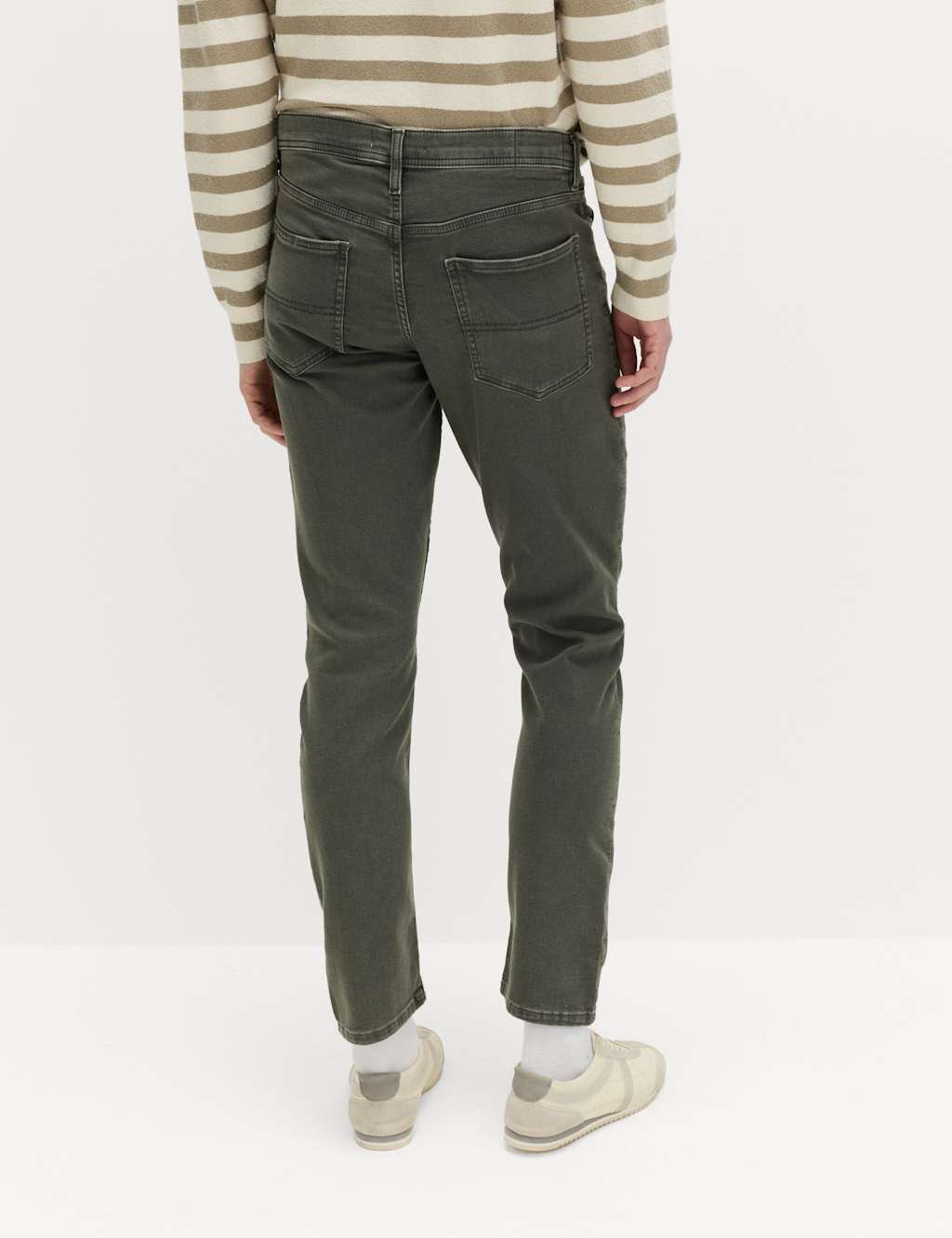 Marks & Spencer M&S Slim Fit Comfort Stretch Jeans Smokey Green - 4