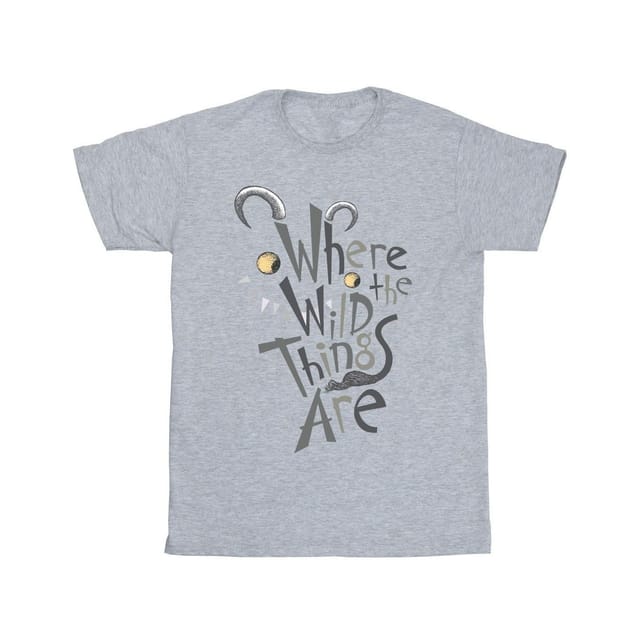 Where The Wild Things Are Where The Wild Things Are Men's Monster Logo T-Shirt in Grey - 2