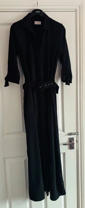 Dancing Leopard Dancing leopard plunge shirt dress 18-20 maxi pockets wedding work party same day post