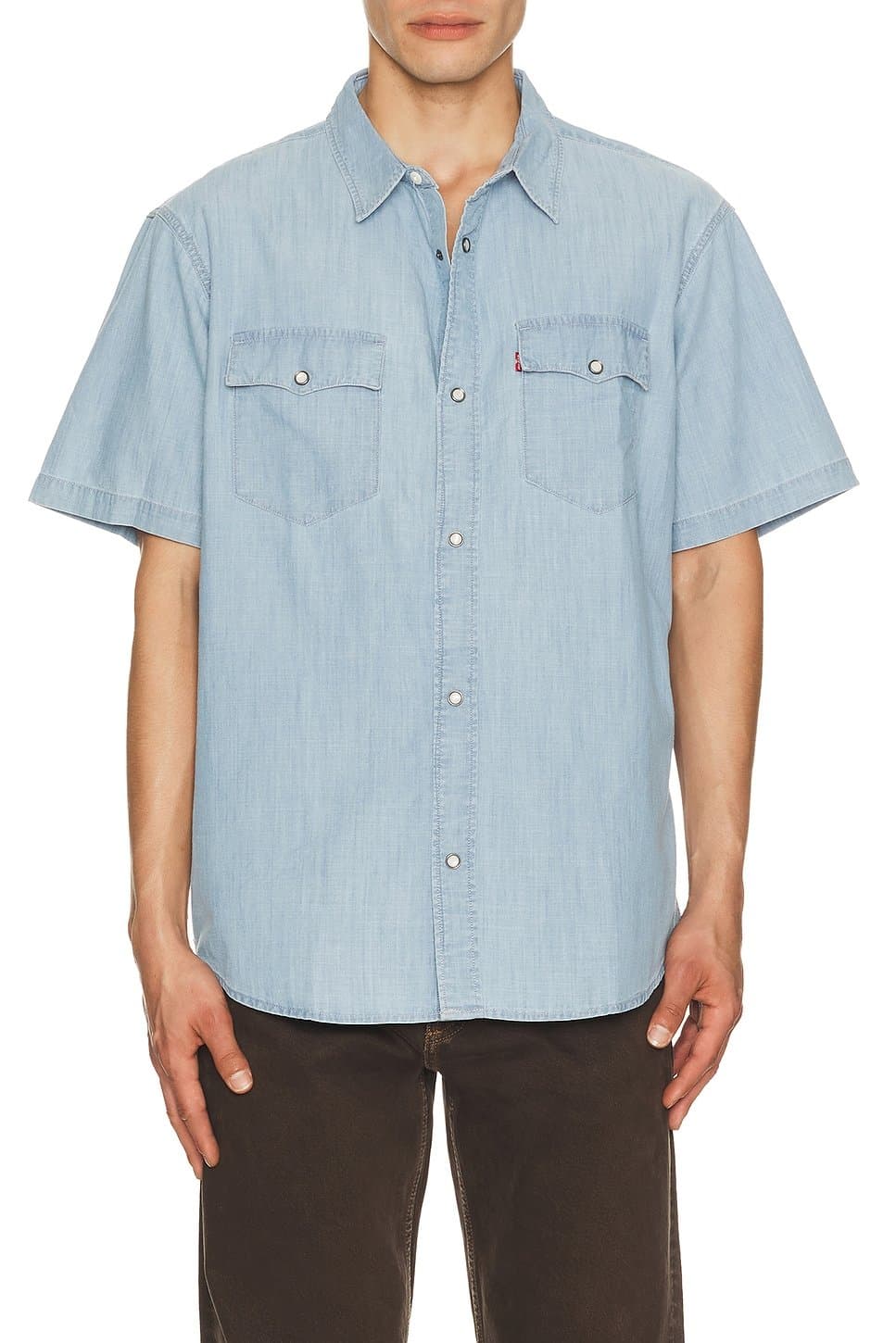 revolve Short Sleeve Relaxed Fit Western Shirt