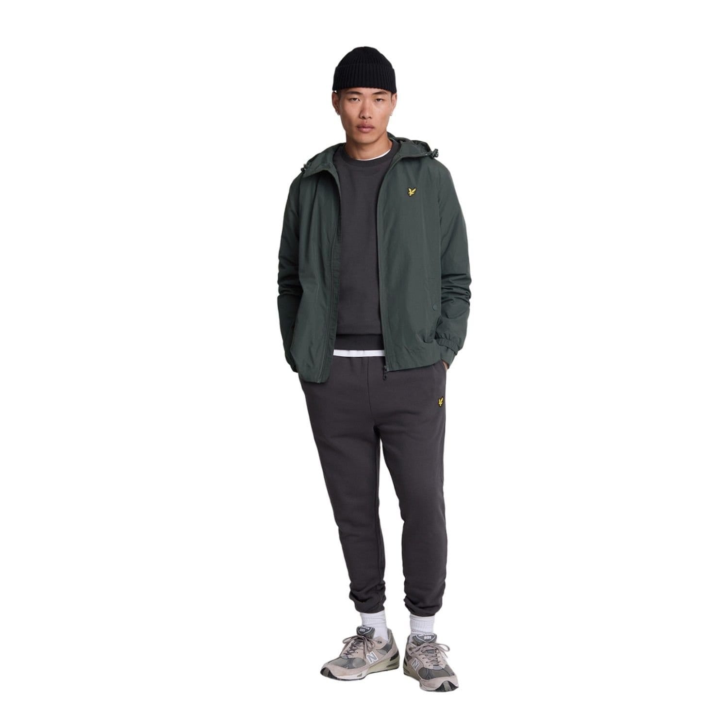 Lyle & Scott Lyle & Scott Men's Hooded Full Zip Jacket in Mid Grey - 4