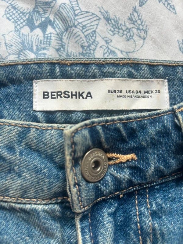 Bershka Denim mini skirt
