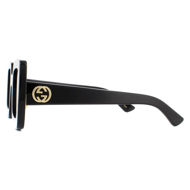Gucci Gucci Women's Square Black Grey Sunglasses - 3